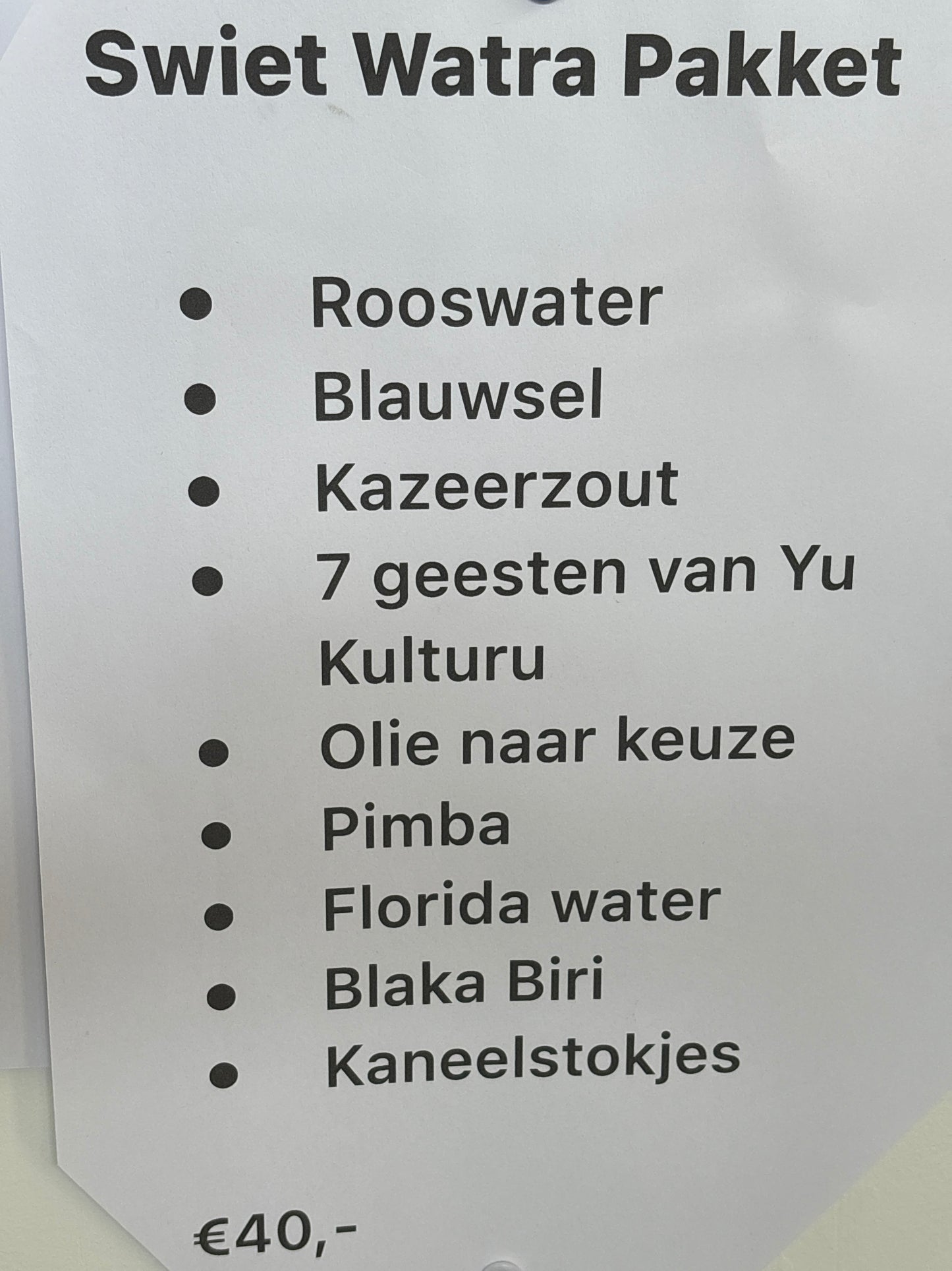 Swiet Watra Pakket Yu Kulturu