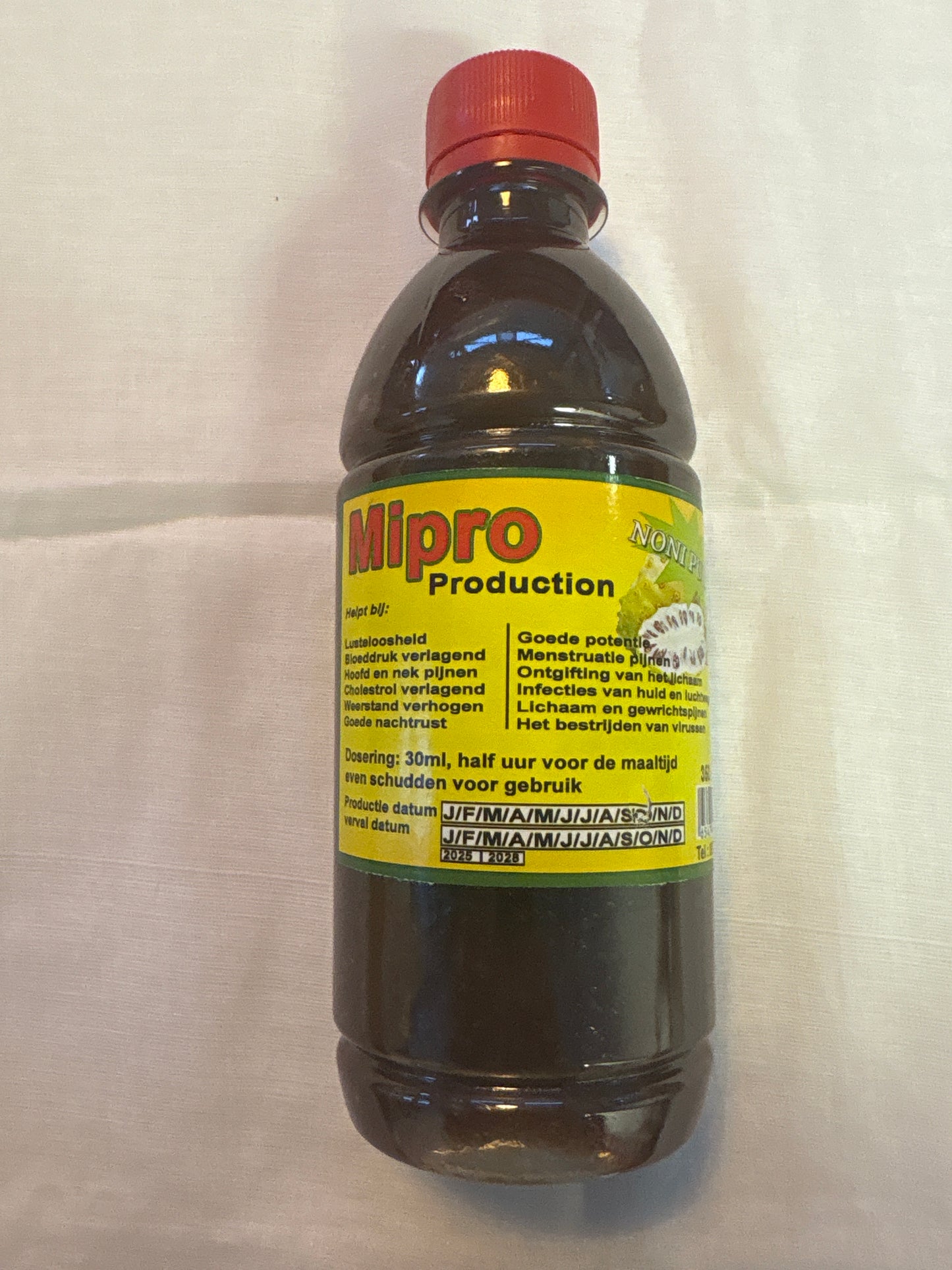 Noni drank 350 ml