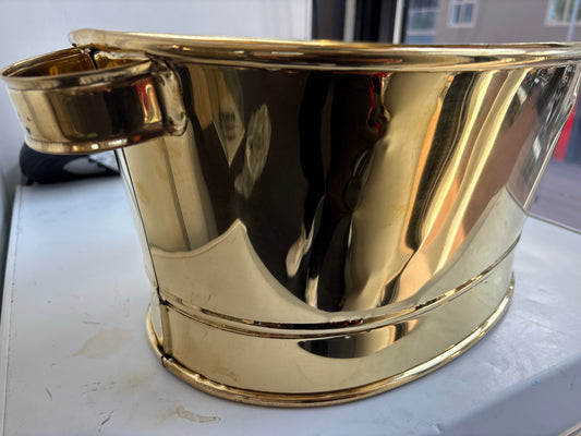 Koperen bekken ovaal 38cm